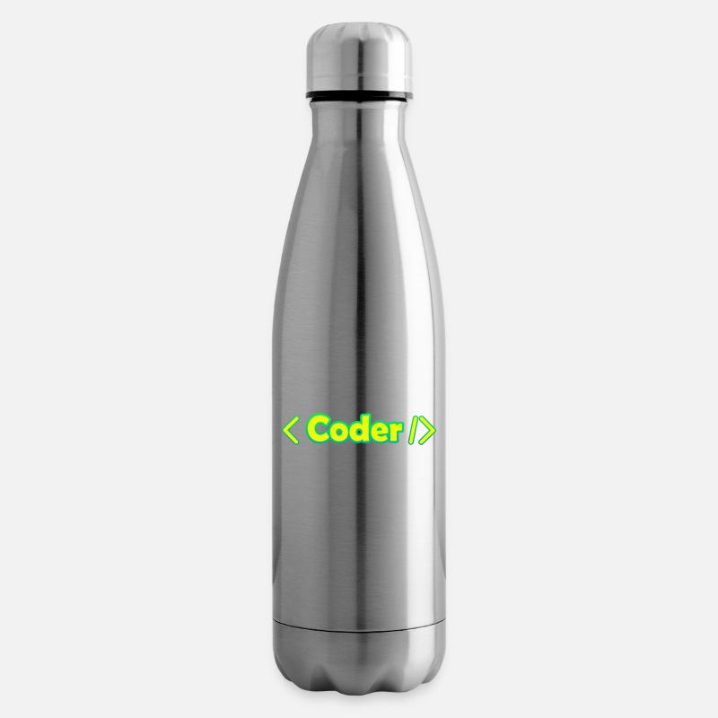 Codeur - Bouteille isotherme - argent clair