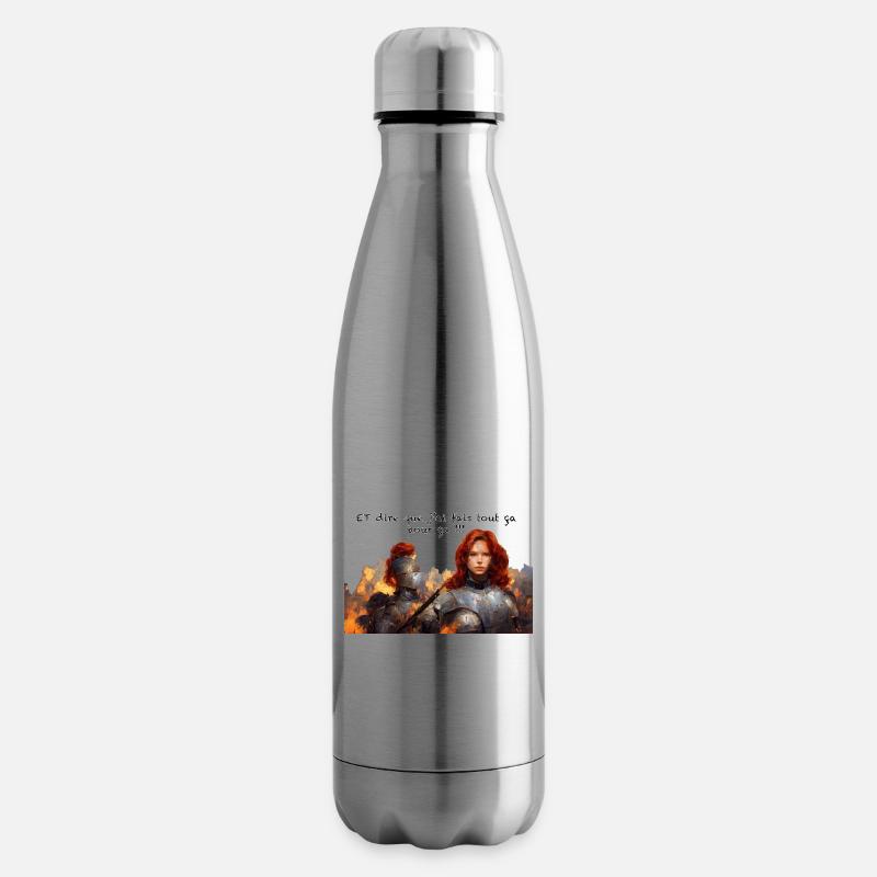 jean d arc - Bouteille isotherme - argent clair