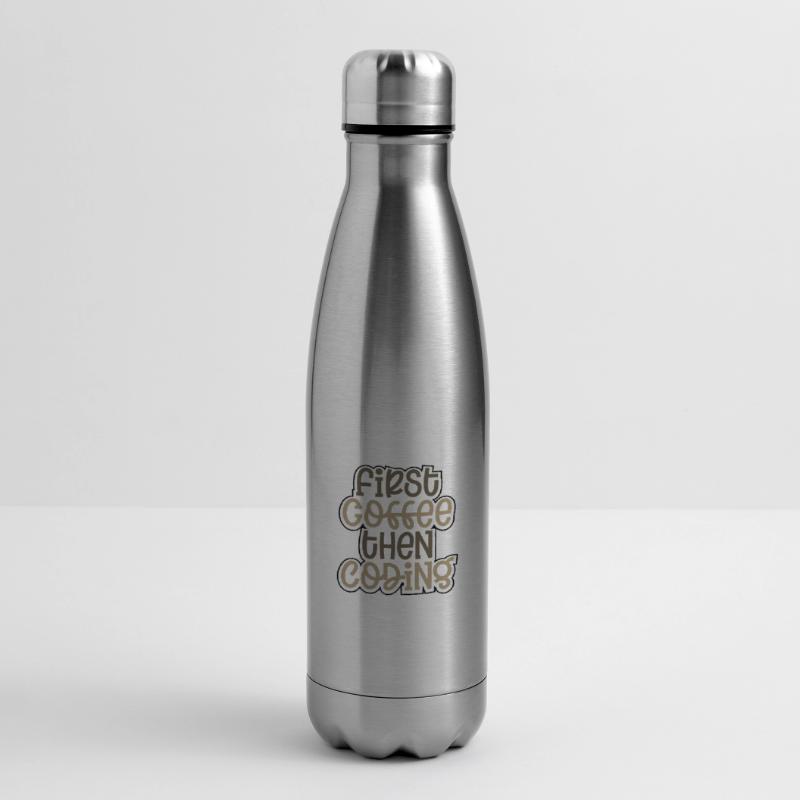 Coder Geschenk zuerst Kaffee dann Codierung Geschenkideen Isolierflasche
