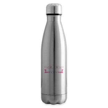 Intelligence sarcastique me poursuivant en le battant si bien - Bouteille isotherme - argent clair - Droite