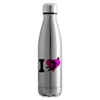Herren Damen Volleyballer Volleyballspieler - Isolierflasche - Lightsilver - Rechts