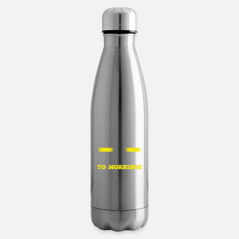 Sarkastische Allergie gegen Morgensarkasmus Geschenk - Isolierflasche - Lightsilver