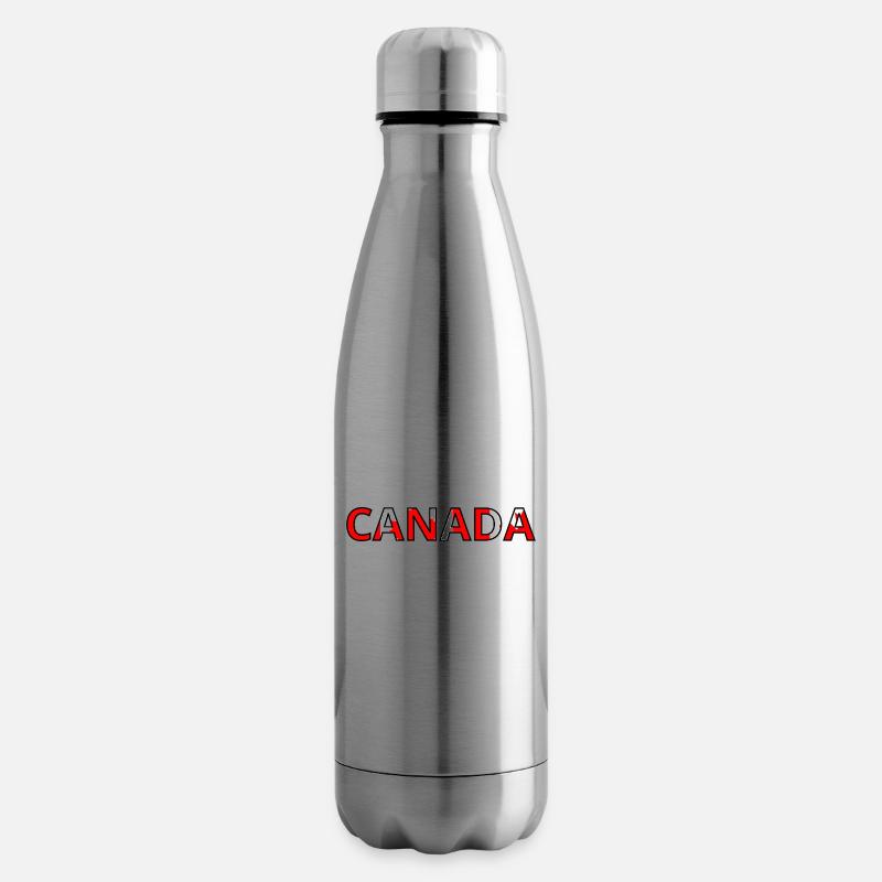 Kanada Flagge - Isolierflasche - Lightsilver