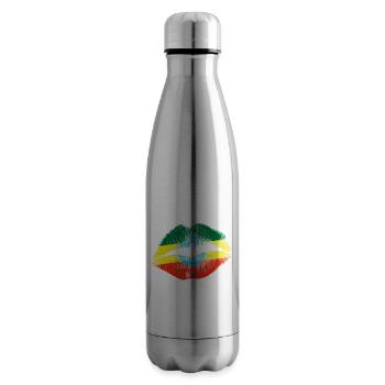 Kuss (Äthiopien / Ethiopia) - Isolierflasche - Lightsilver - Rechts