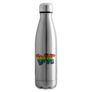 Bunte Welt Regenbogen Love is Love - Isolierflasche - Lightsilver - Rechts