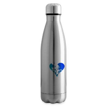 Vélo de route Vélo de route Vélo de route Cyclisme sur route féminin - Bouteille isotherme - argent clair - Droite