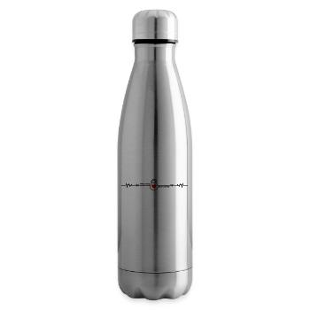 Kettlebell Heartbeat Sport Functional Training - Insulated Water Bottle - silver - Right