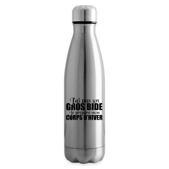 gros bide - Bouteille isotherme - argent clair - Droite