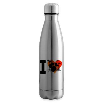 Drumming Drummer Drum Kit Women - Insulated Water Bottle - silver - Right