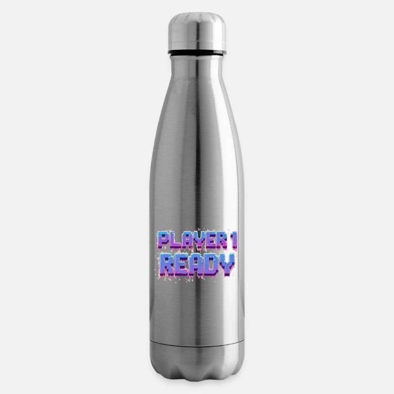 Player 1 Ready - Isolierflasche - Lightsilver