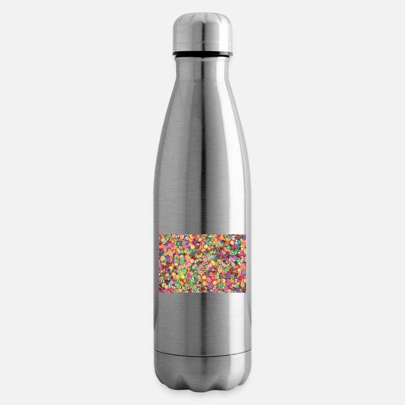 Ambiance colorée - Bouteille isotherme - argent clair