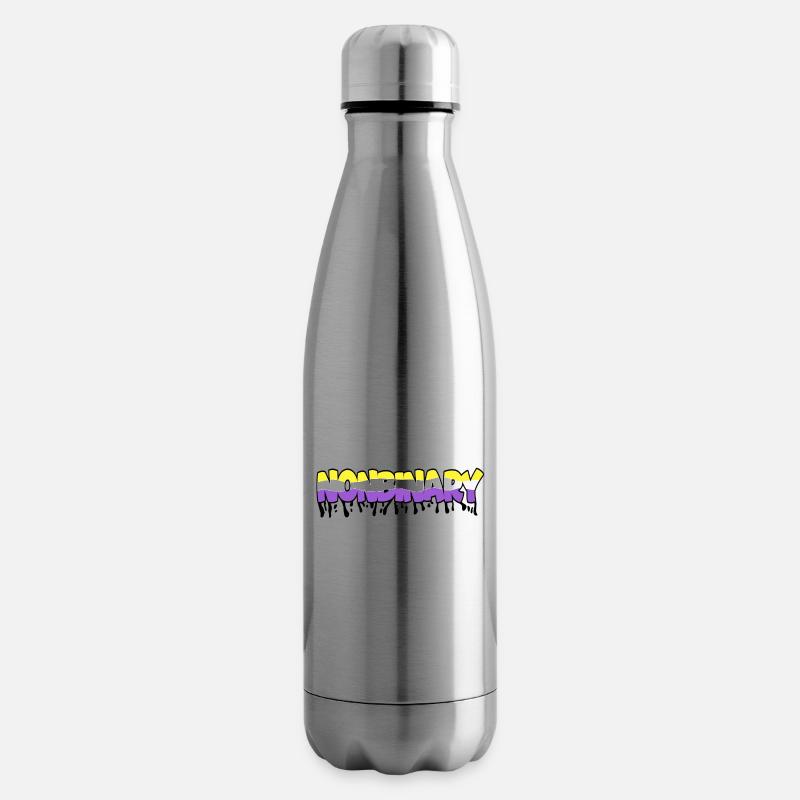Nonbinary - Bouteille isotherme - argent clair