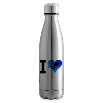 Scuba Diver Diving Diver Women's Diver - Insulated Water Bottle - silver - Right
