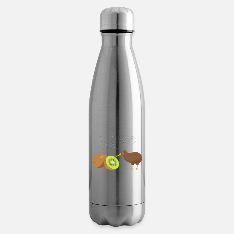Kiwi Vogel Neuseeland Geschenk - Isolierflasche - Lightsilver