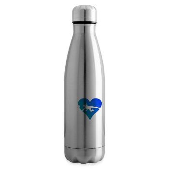 Volleyball players Women's volleyball - Insulated Water Bottle - silver - Right