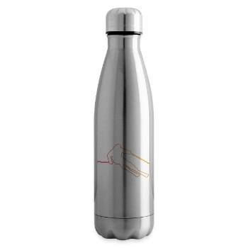 Skiing Herren Skifahren Freestyle Skifahrer - Isolierflasche - Lightsilver - Rechts