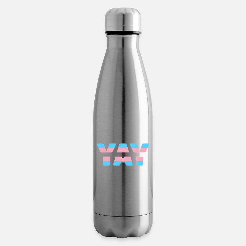 YAY Transgender - Isolierflasche - Lightsilver