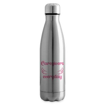 Pflegerinnen und Pfleger verdienen sich jeden Tag - Isolierflasche - Lightsilver - Rechts