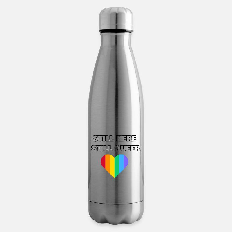 STILL HERE STILL QUEER - Insulated Water Bottle - silver