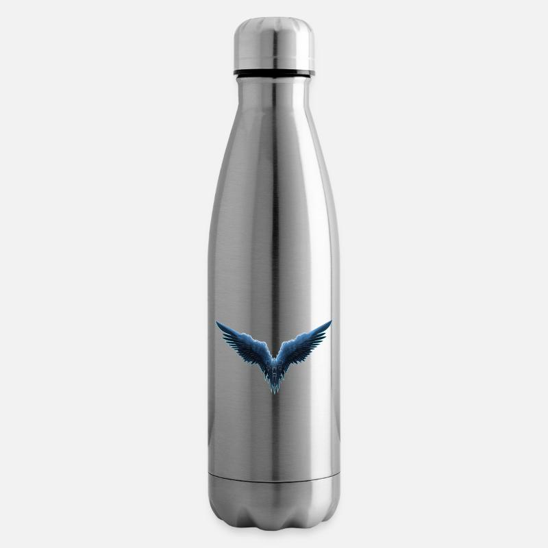 fly fly fly - Insulated Water Bottle - silver