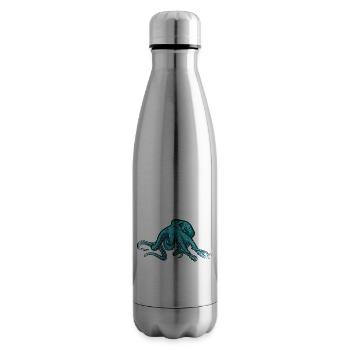 Octopus Octopus Marine Animal - Insulated Water Bottle - silver - Right