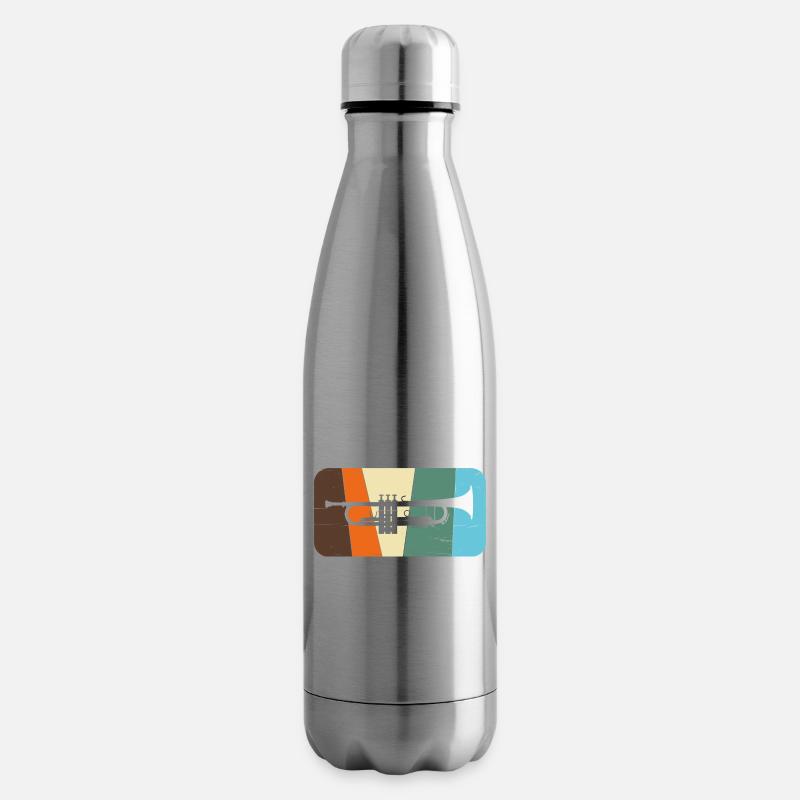 trompette - Bouteille isotherme - argent clair