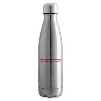 ce que je dis citation - Bouteille isotherme - argent clair - Droite