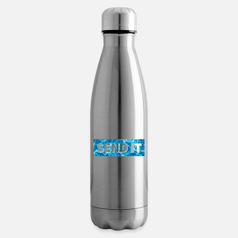 SEND IT box logo - Insulated Water Bottle - silver