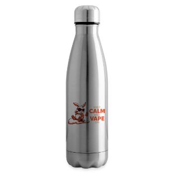 Keep Calm And Vape On - Insulated Water Bottle - silver - Right