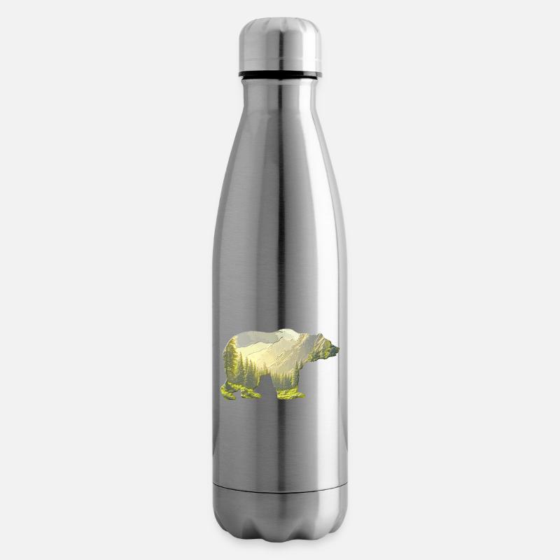 Ours 🐻 - Bouteille isotherme - argent clair