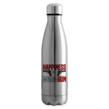 Happiness is a warm gun - Insulated Water Bottle - silver - Right