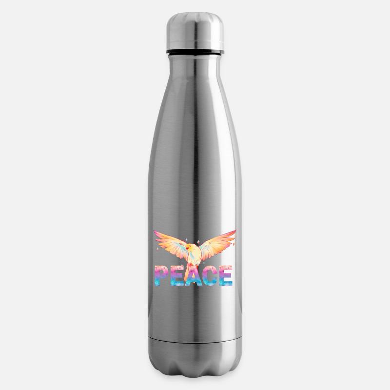 Peace - Isolierflasche - Lightsilver