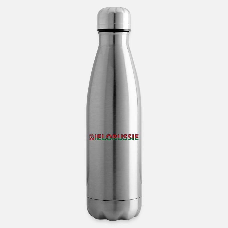 Flagge von Belarus - Isolierflasche - Lightsilver