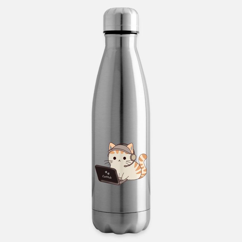cat programmer - Isolierflasche - Lightsilver