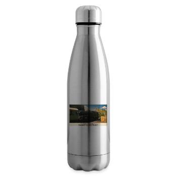 Corfe Castle Dampflok-Plakat - Isolierflasche - Lightsilver - Rechts
