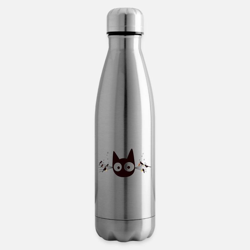 Chat preto - Isolierflasche - Lightsilver