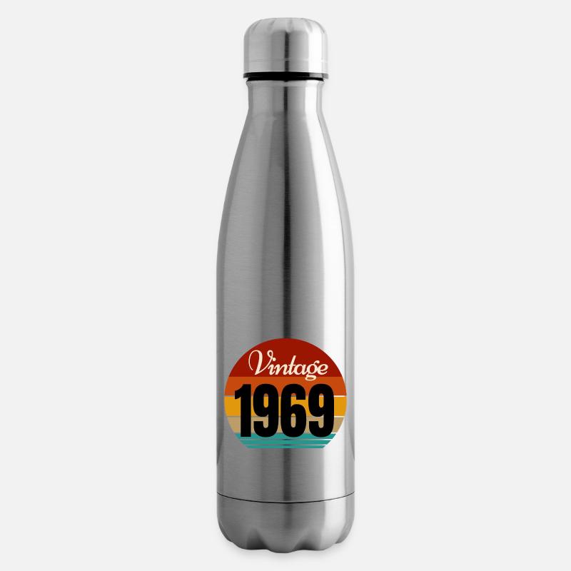 millésime 1969 - Bouteille isotherme - argent clair