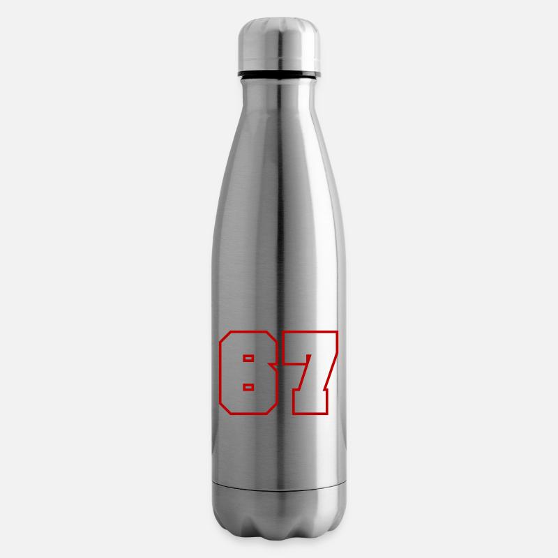 67 Zahl nummer - Isolierflasche - Lightsilver