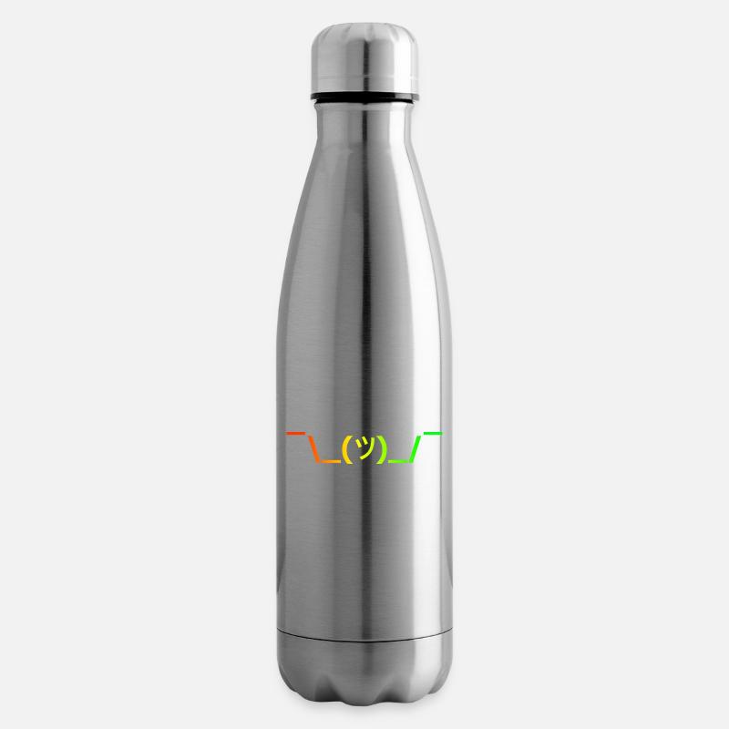 shruggie Rainbow rotgrün - Isolierflasche - Lightsilver