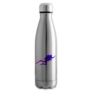 Diver Scuba Diver Scuba Diver Ladies - Insulated Water Bottle - silver - Right