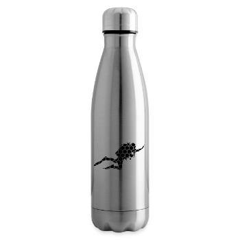 Taucher Scuba Taucher Tauchen Scuba Diver - Isolierflasche - Lightsilver - Rechts