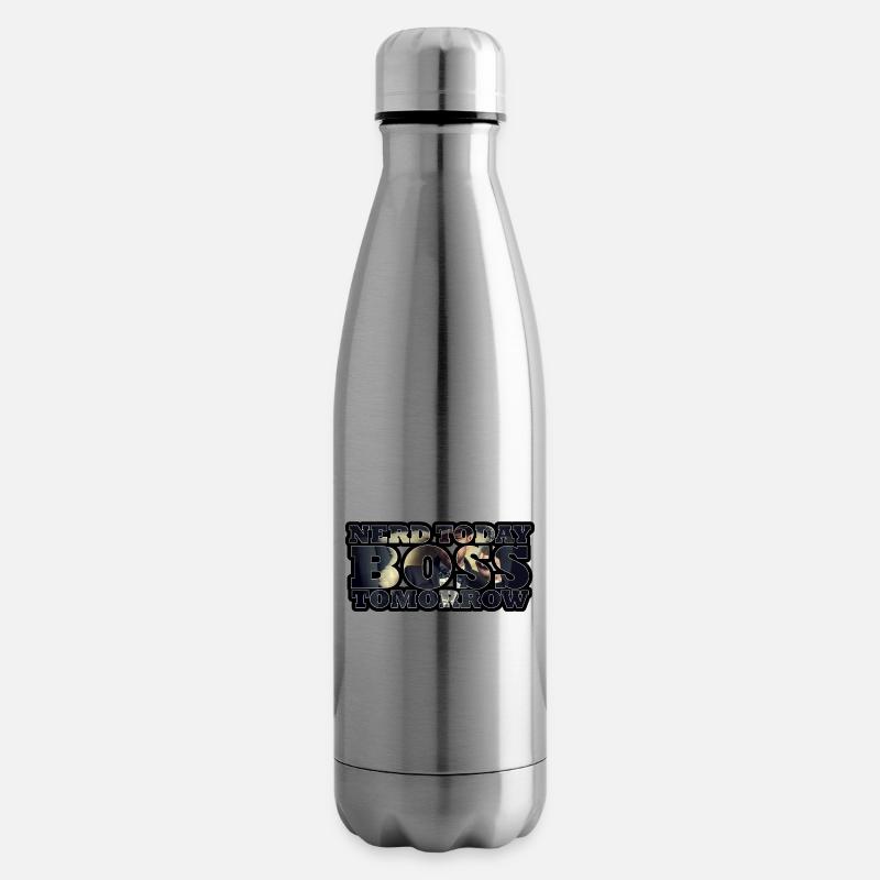 Nerd Today Bo$$ Tomorrow - Isolierflasche - Lightsilver