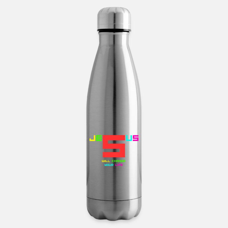 Jesus will change your life2 - Isolierflasche - Lightsilver