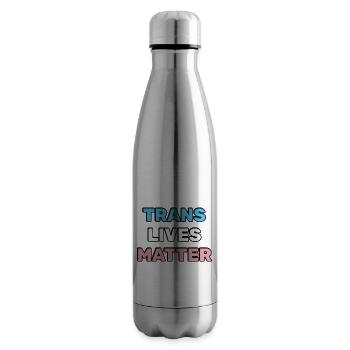 Trans lives matter - Transgender Pride - Insulated Water Bottle - silver - Right