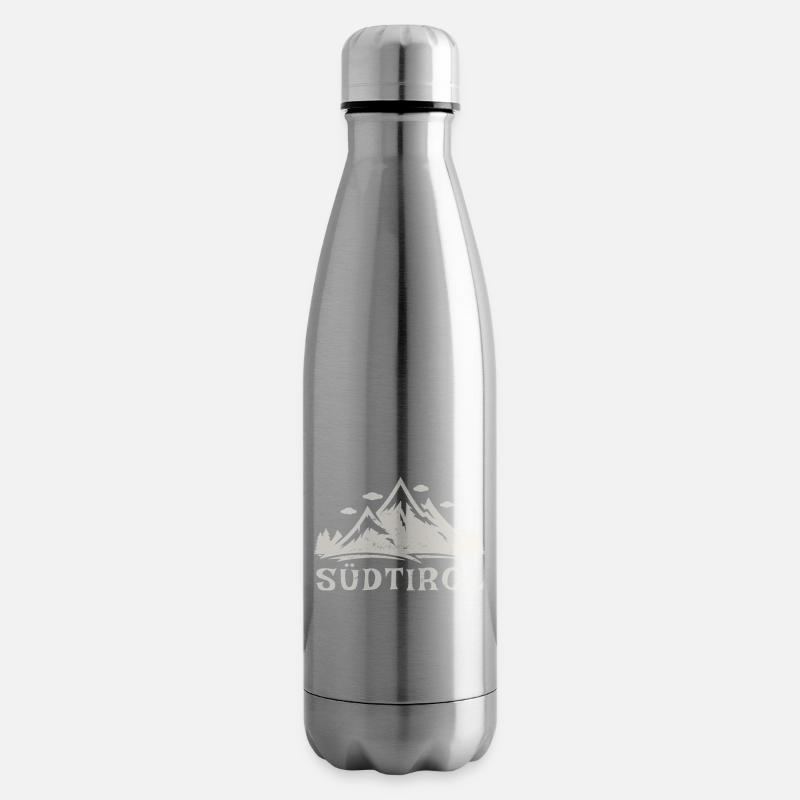 Südtirol, Berge, Heimat, Dolomiten Geschenkidee - Isolierflasche - Lightsilver