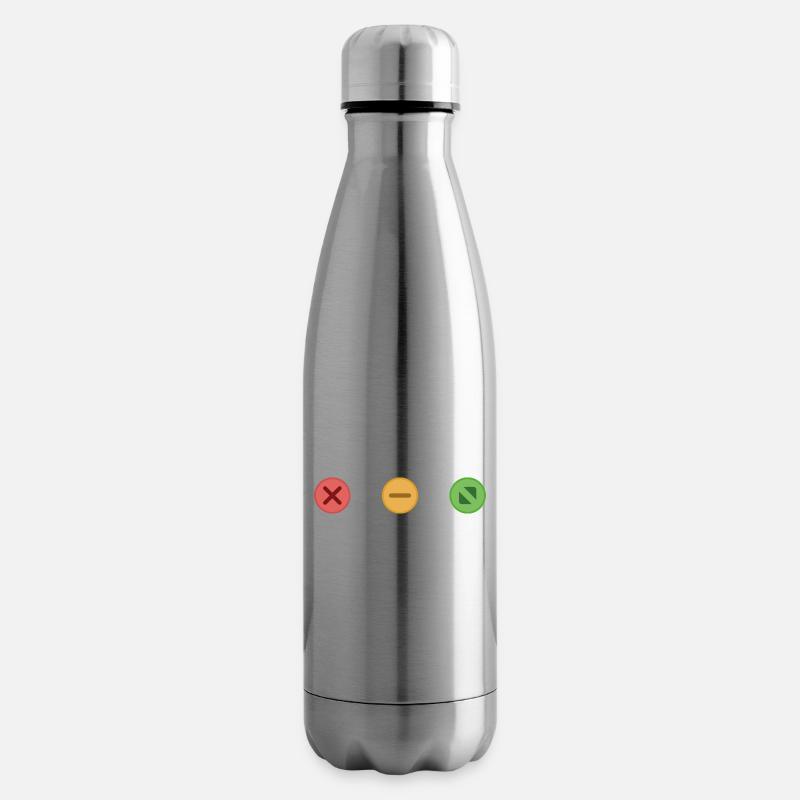 OS - Computer - Close - Isolierflasche - Lightsilver