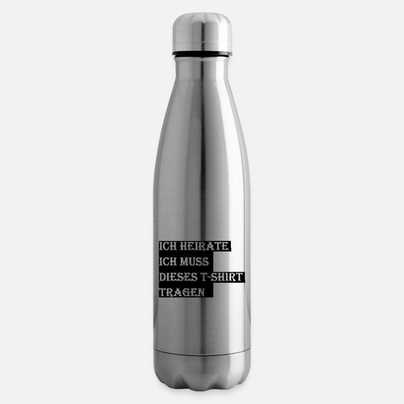 Ich heirate Hochzeit JGA Geschenk Geschenkidee - Isolierflasche - Lightsilver