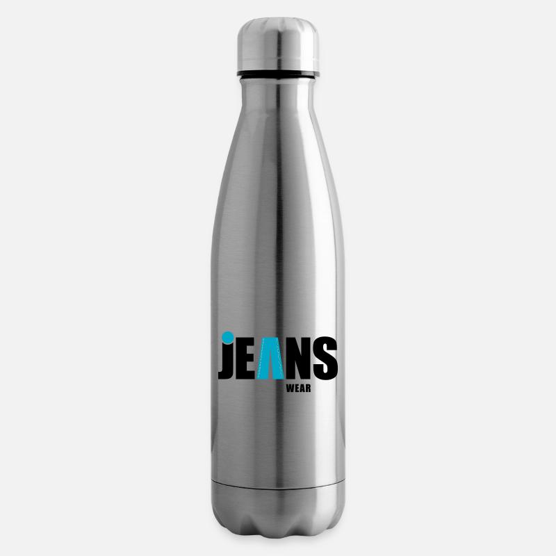 jeans wear mit punkt - Isolierflasche - Lightsilver
