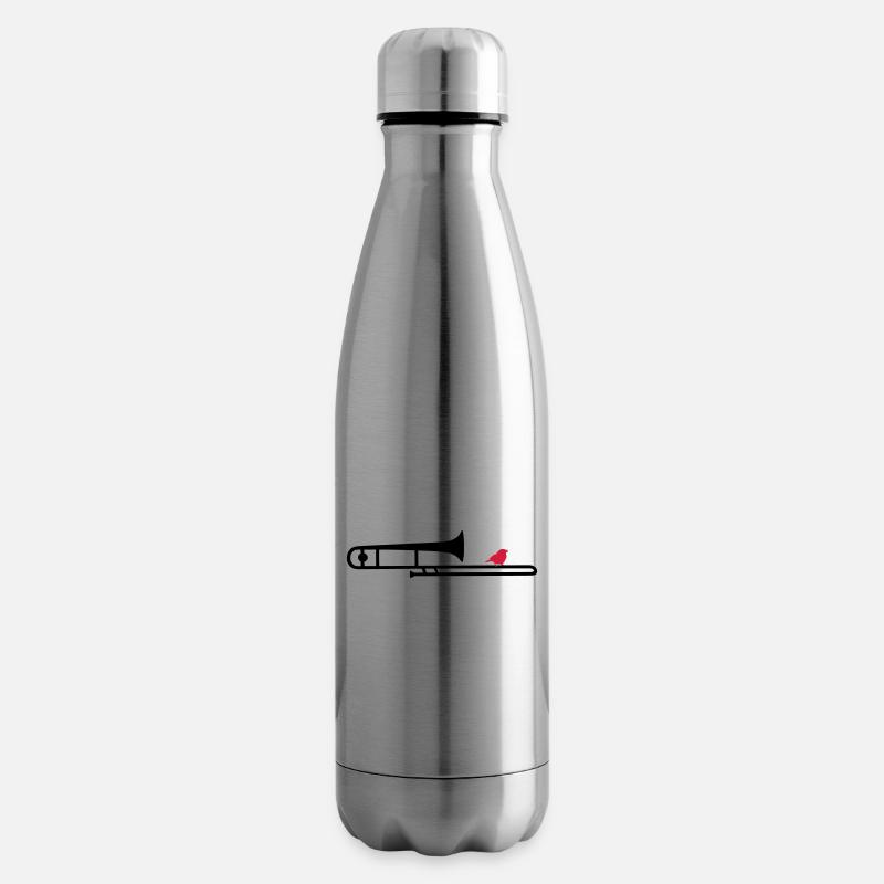 trombonebird - Insulated Water Bottle - silver