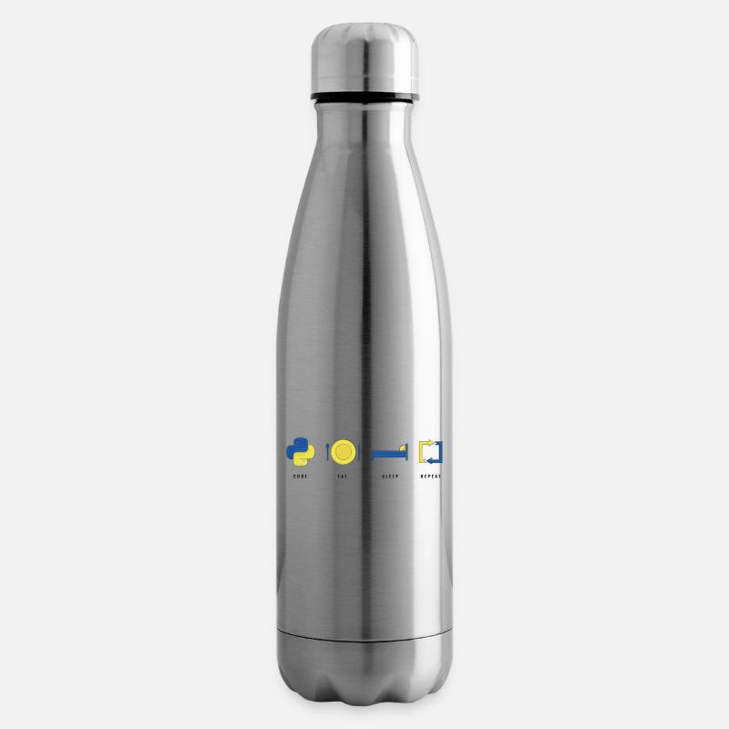 CODER PYTHON LIFE - Bouteille isotherme - argent clair